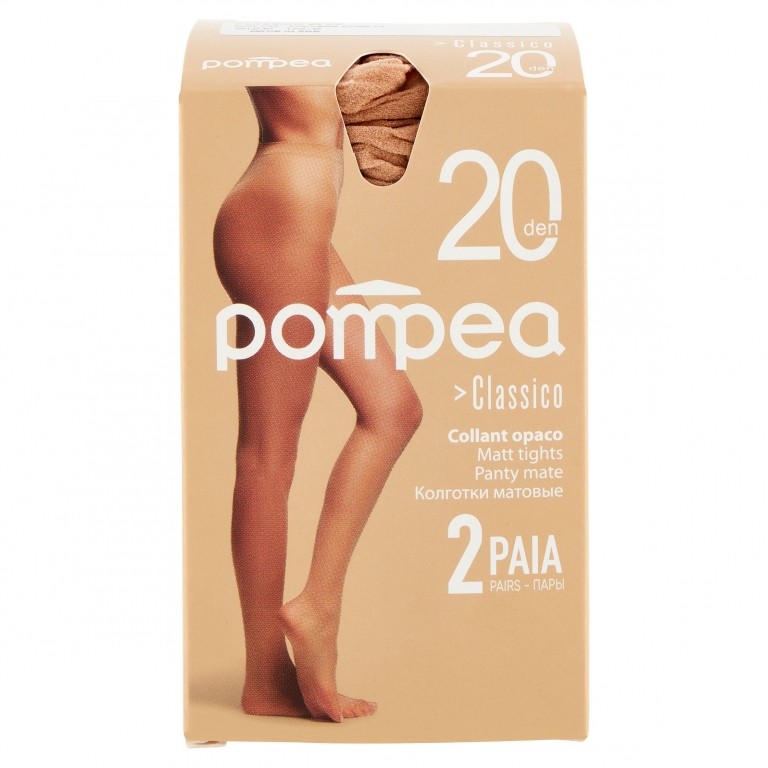 POMPEA COLLANT CLASSICO 20X2 POLVERE DORATA 1/2 S