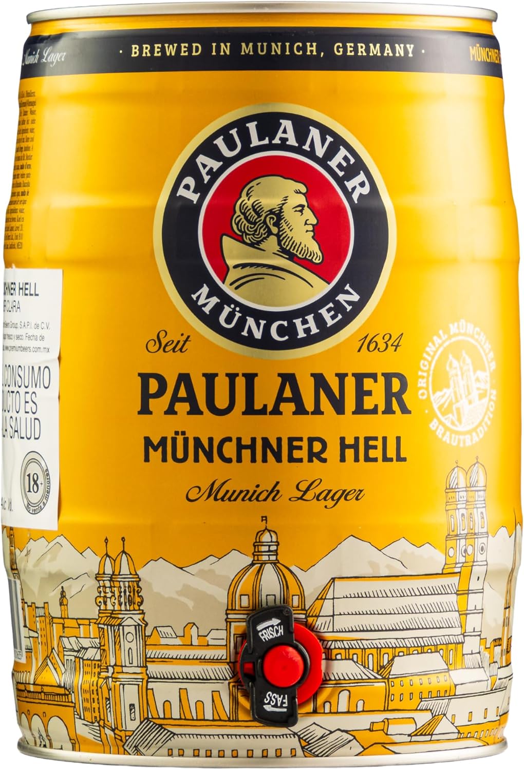 BIRRA PAULANER MUNCHNER HELL FUSTINO LT.5         