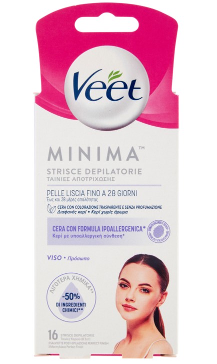 DEPILAT.VEET STRISCE VISO PELLI SENSIBILI PZ12    