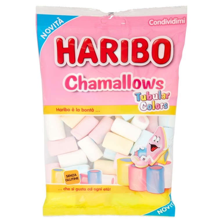 CARAMELLE HARIBO MALLOWS TUBULAR COLORS GR150