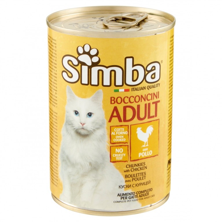 MONGE SIMBA GATTO POLLO BOCCONCINI GR.415 LATT.