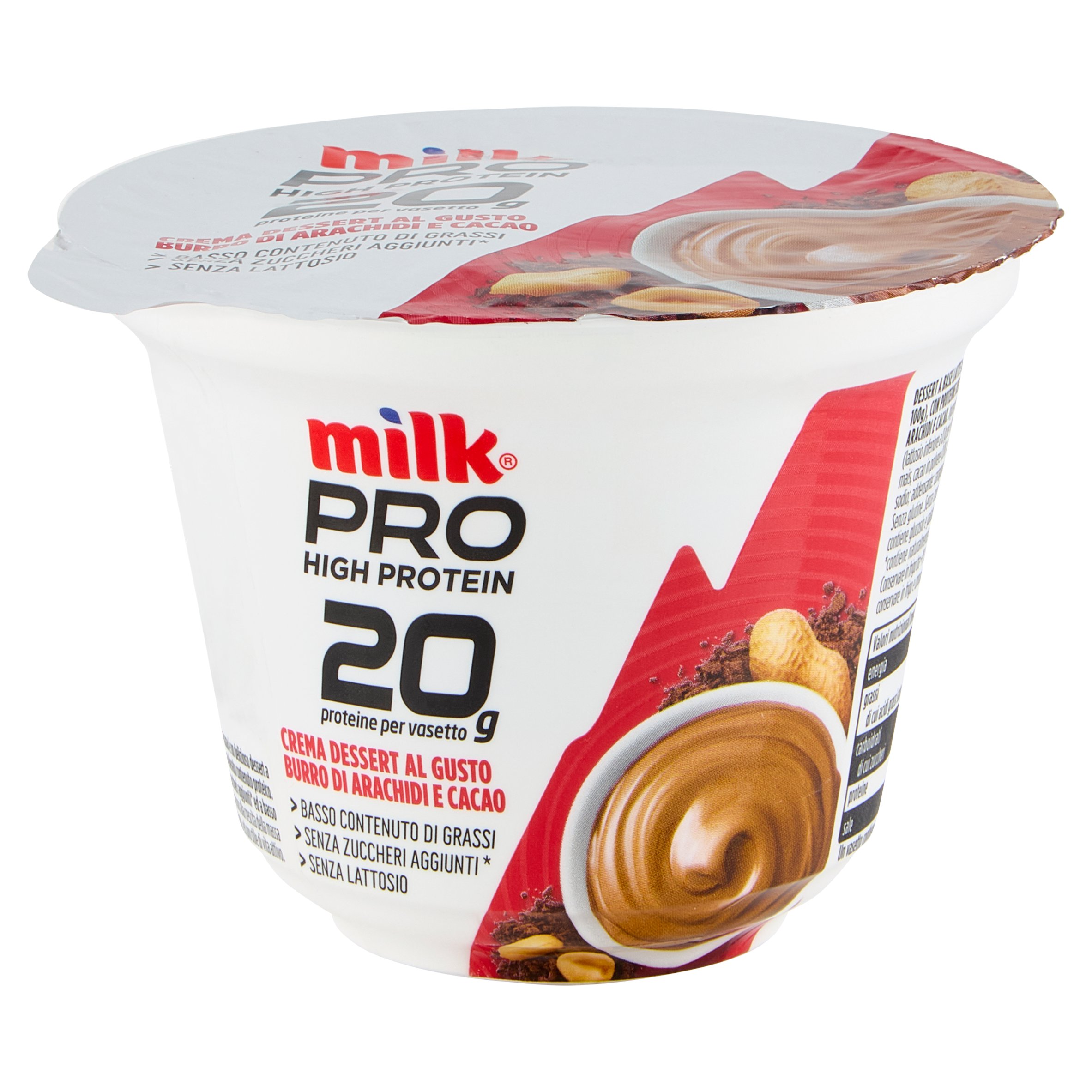 MILK PRO CREMA DESSERT BURRO D'ARACHIDI CACAO G200