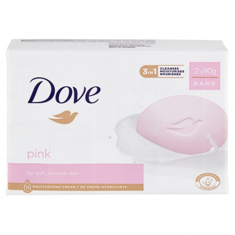 SAPONETTE DOVE GR.90X2 PINK                       