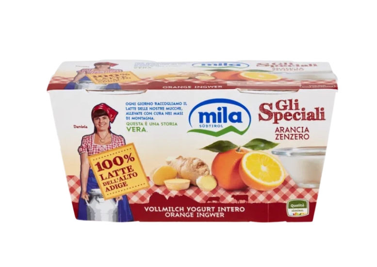 YOGURT MILA ARANCIA ZENZERO GR.125X2