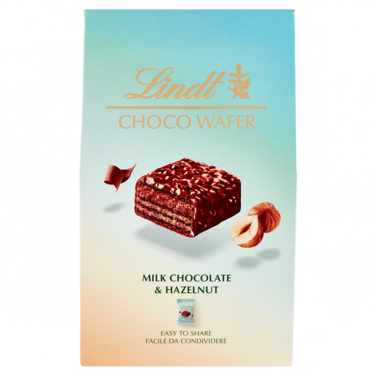 LINDT AST.CHOCO WAFER NOCCIOLA GR.135