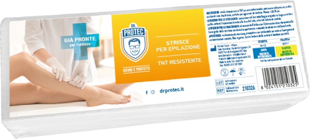 STRISCE PER DEPILAZIONE DR.PROTEC PZ.100          