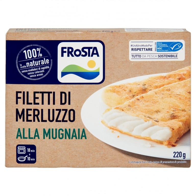 FILETTI DI MERLUZZO ALLA MUGNAIA MSC FROSTA G220  