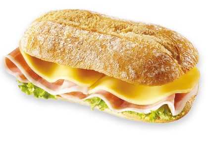 CIABATTA COTTO E FORMAGGIO ALBA GR.175