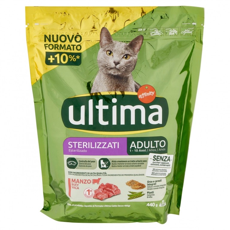 ULTIMA GATTO STERILIZZATO MANZO GR.440