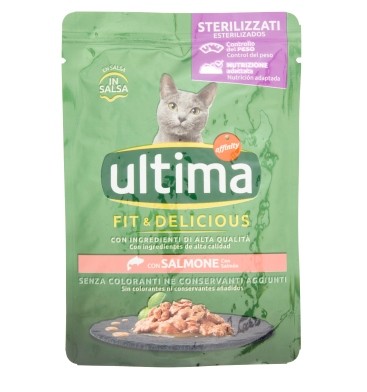 ULTIMA GATTO SALMONE STERILIZZATO GR.85