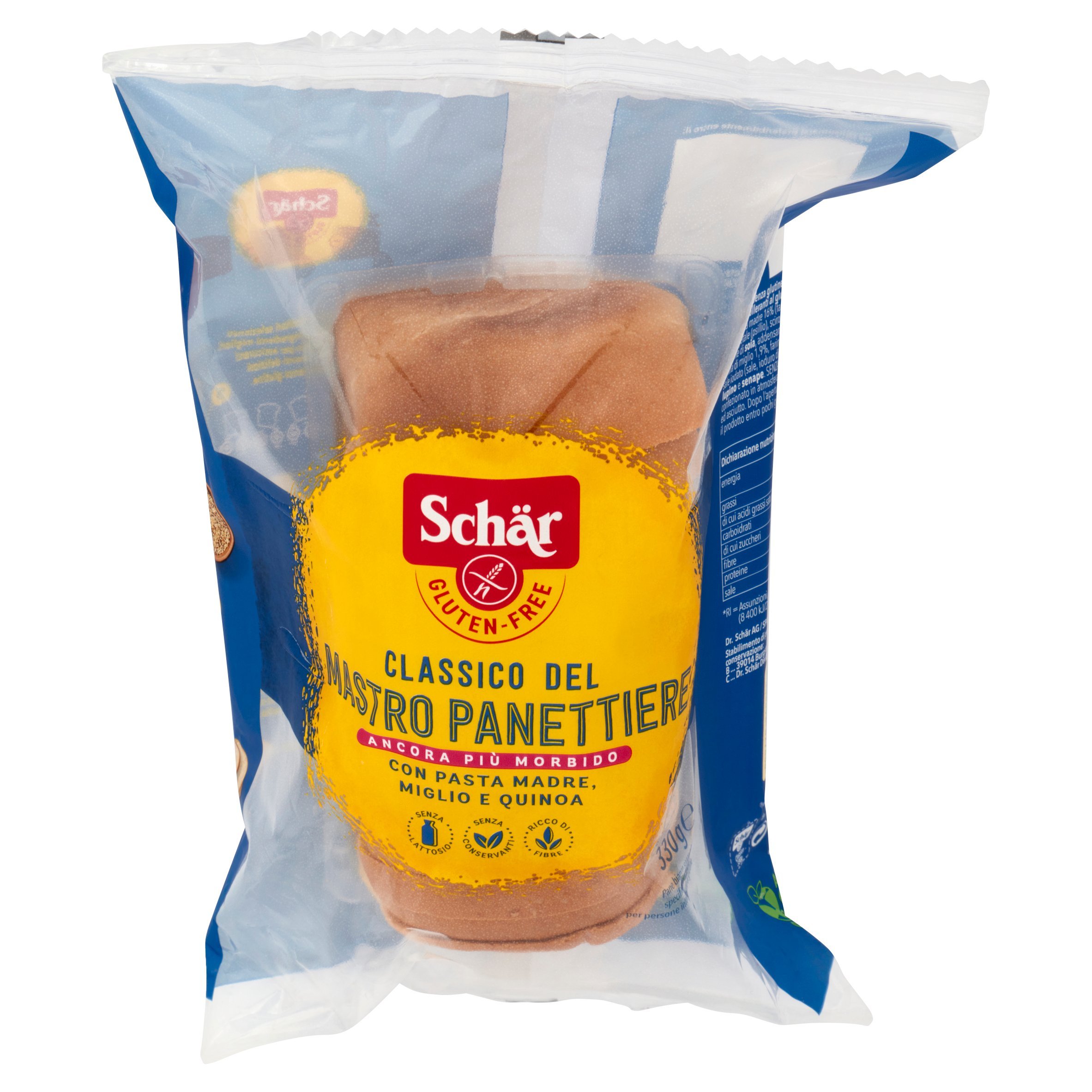 PANE CLASSICO MASTRO PANETTIERE SCHAR GR.330 S/GLU