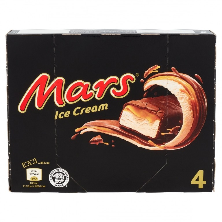 MARS ICE BARRETTE GELATO MPK X4                   