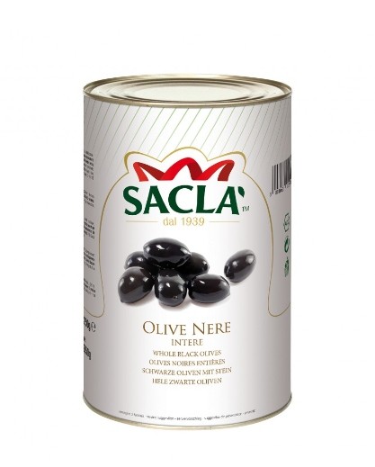OLIVE NERE SACLA'INTERE KG.5 LATTA                