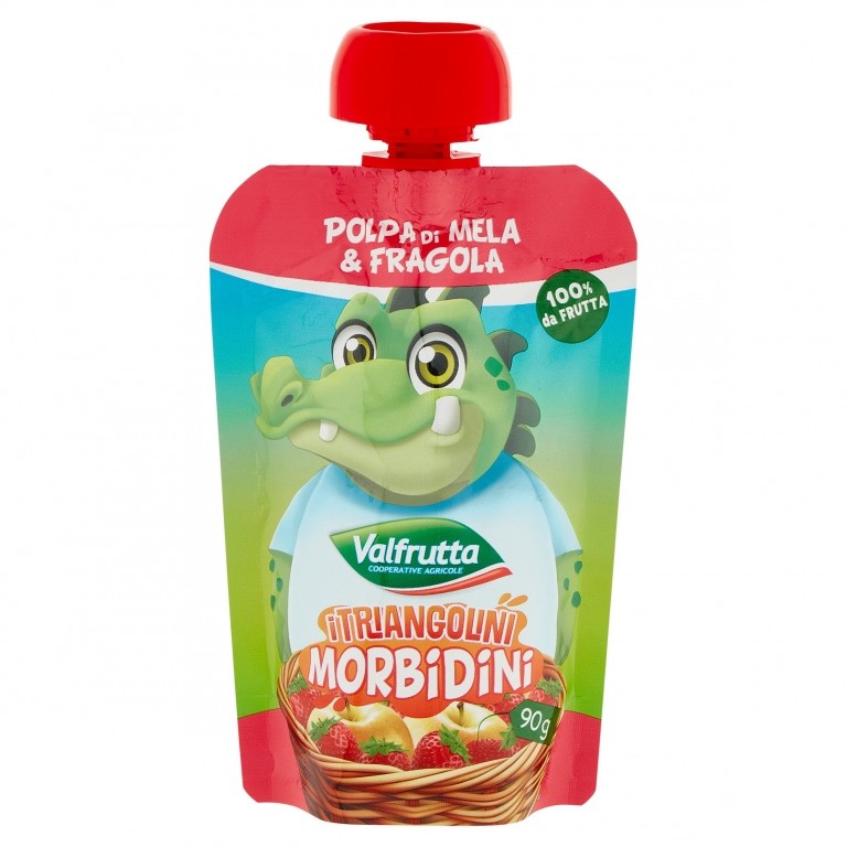 VALFRUTTA MORBIDINI MELA&FRAGOLA 100% GR.90       
