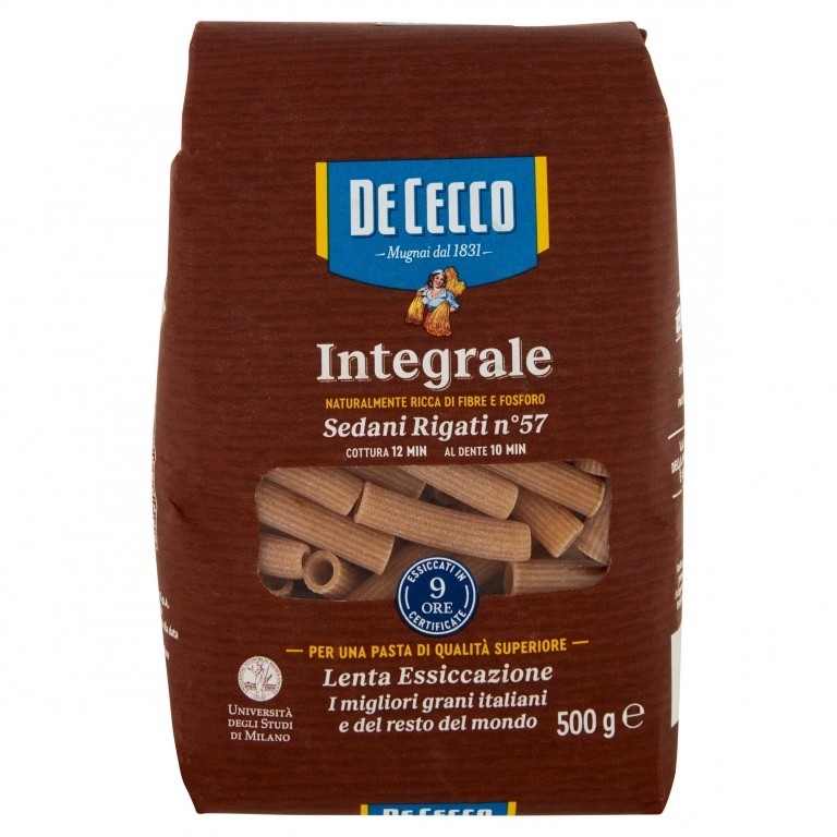 PASTA DE CECCO INTEGR.SEDANI RIG.GR500