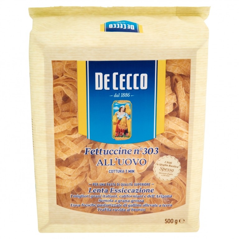 PASTA DE CECCO N.303 FETTUCCINE UOVO GR.500