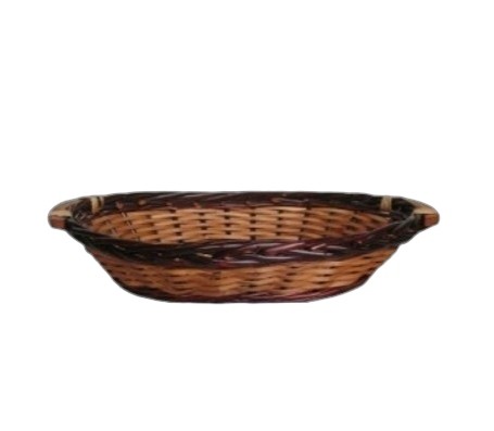 CESTO OVALE GRANDE MARRONE 56X43 H14              