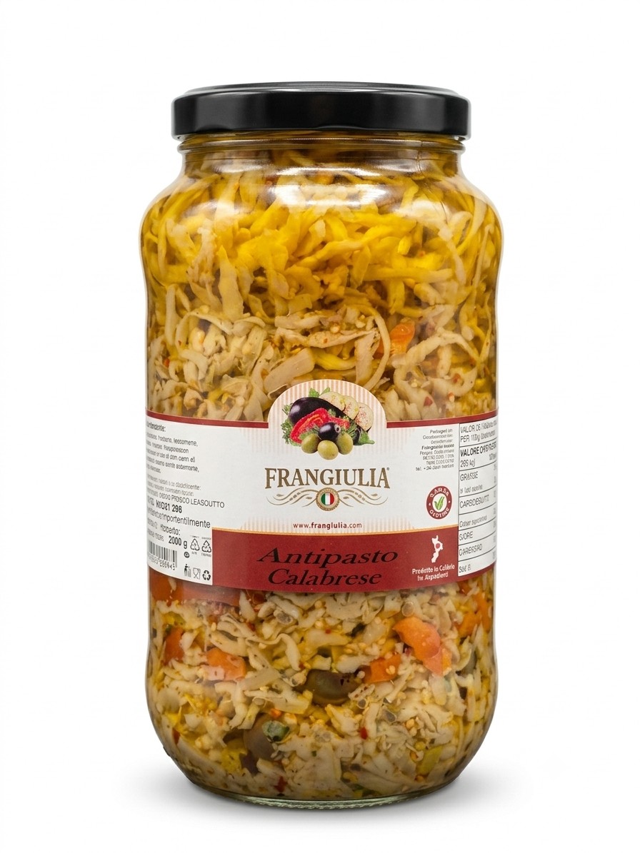 ANTIPASTO FRANGIULIA CALABRESE OLIO VASO KG.3.1
