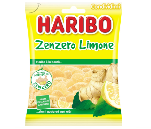 CARAMELLE HARIBO ZENZERO LIMONE GR.150