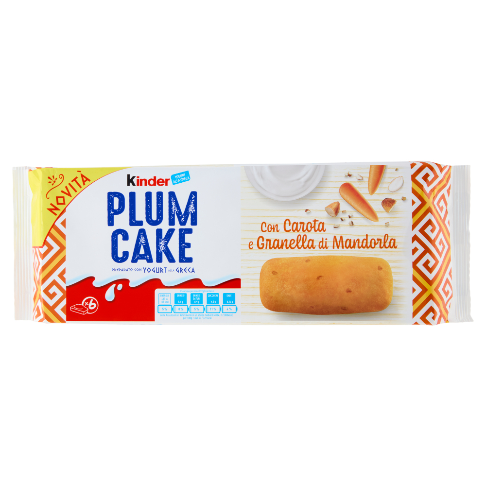 FERRERO KINDER PLUMCAKE CAROTA T6                 