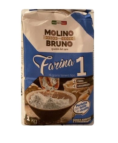 FARINA MOLINO BRUNO TIPO 1 KG1