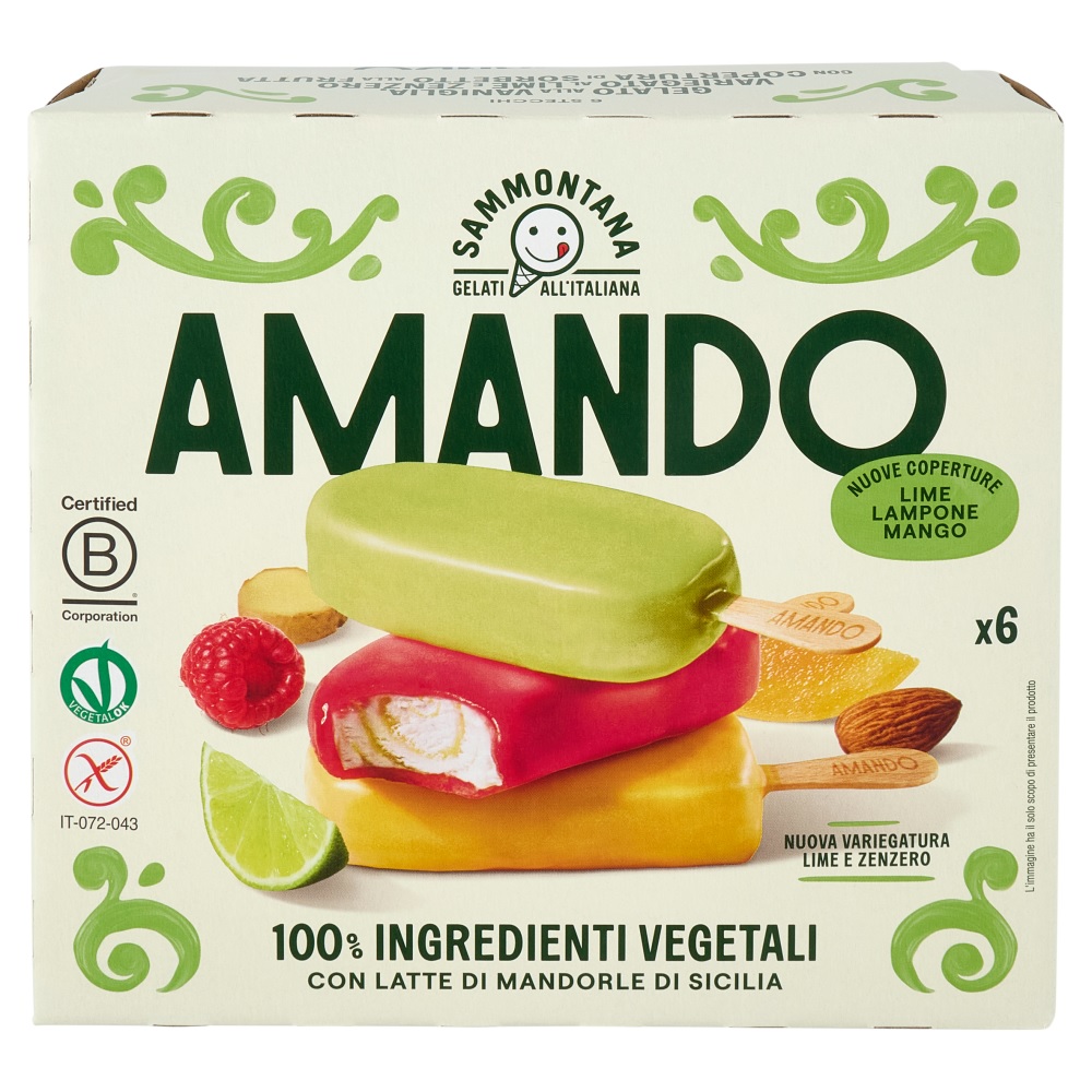 STECCO AMANDO LIME/LAMPONE/MANGO SAMMONTANA G330  