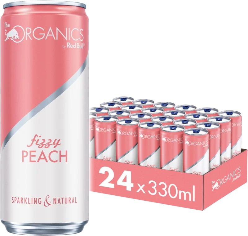 RED BULL ORGANICS FIZZY PEACH LATT.CL25