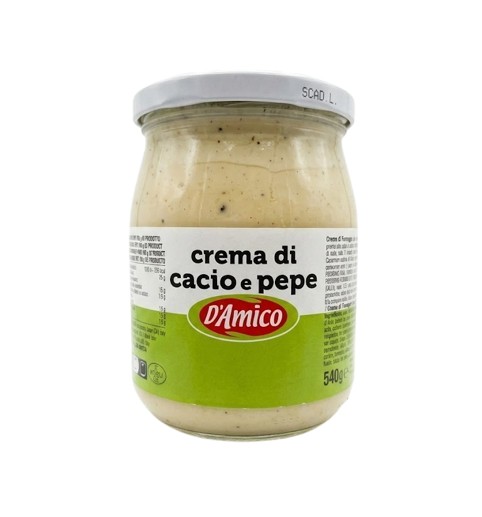 CREMA DI CACIO&PEPE D'AMICO GR.540 VETRO