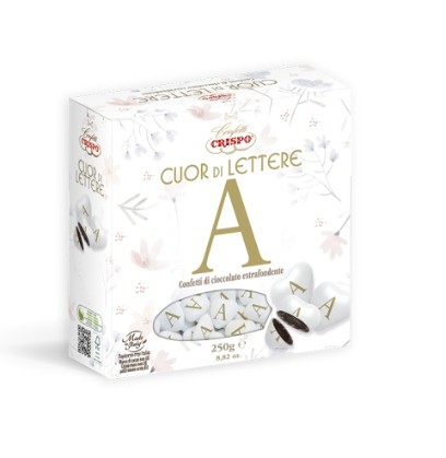 CONFETTI CRISPO CUOR DI LETTERA"A" GR250