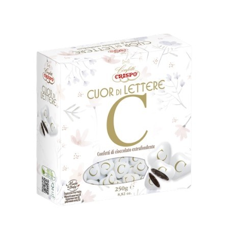 CONFETTI CRISPO CUOR DI LETTERA"C" GR250