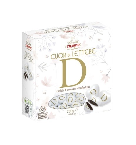 CONFETTI CRISPO CUOR DI LETTERA"D" GR250