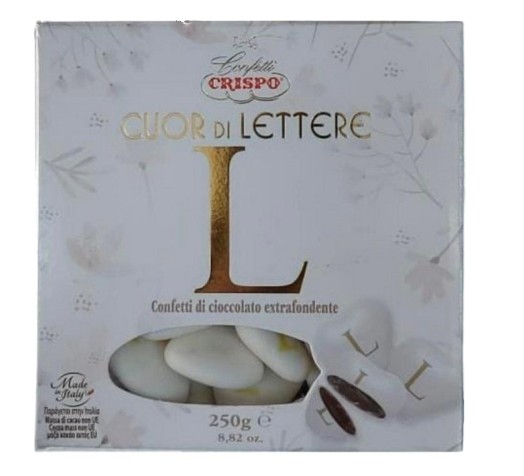 CONFETTI CRISPO CUOR DI LETTERA"L" GR250
