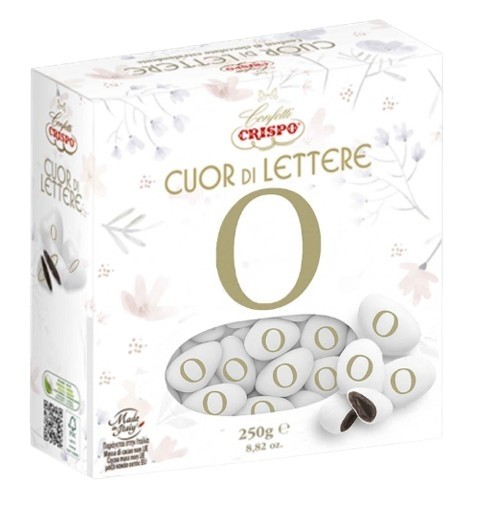 CONFETTI CRISPO CUOR DI LETTERA"O" GR250