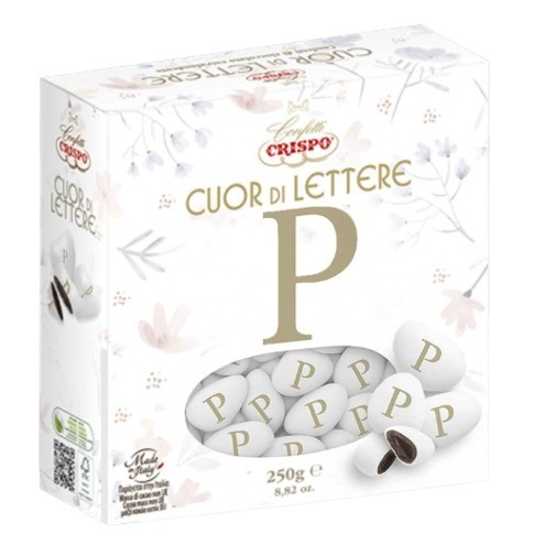 CONFETTI CRISPO CUOR DI LETTERA"P" GR250