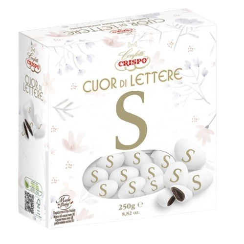 CONFETTI CRISPO CUOR DI LETTERA"S" GR250