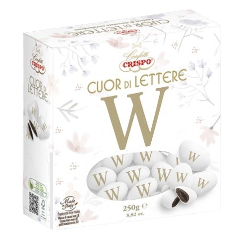 CONFETTI CRISPO CUOR DI LETTERA"W" GR250