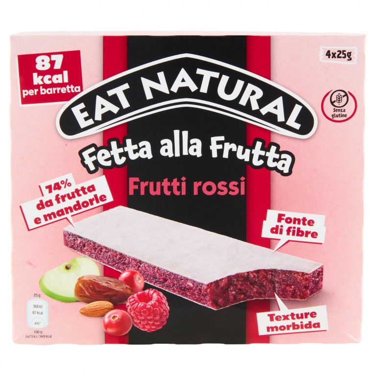 BARRETTA EAT NATURAL SOFT FRUTTI ROSSI 120G       