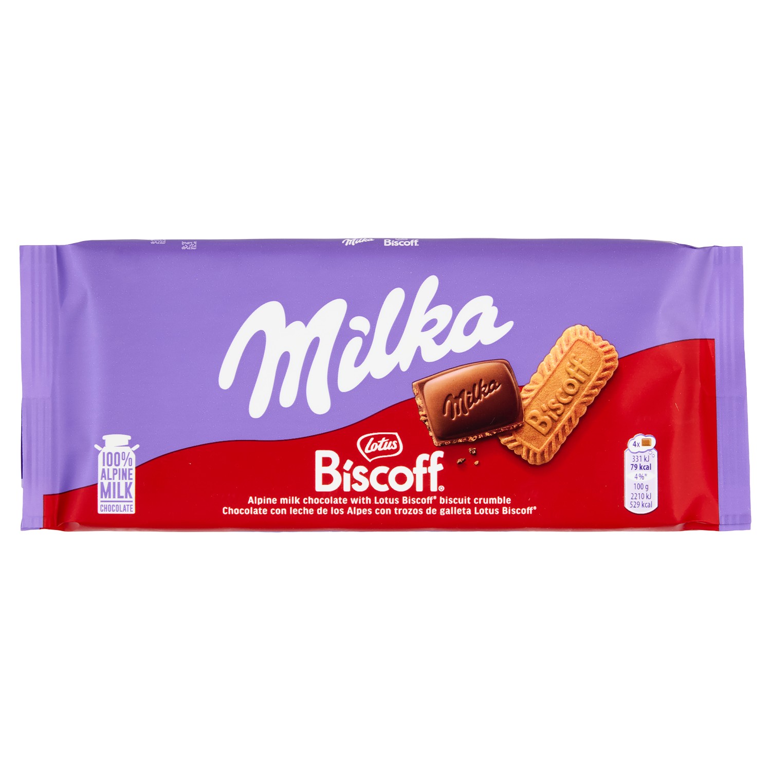 MILKA TAV.LOTUS BISCOFF 90G