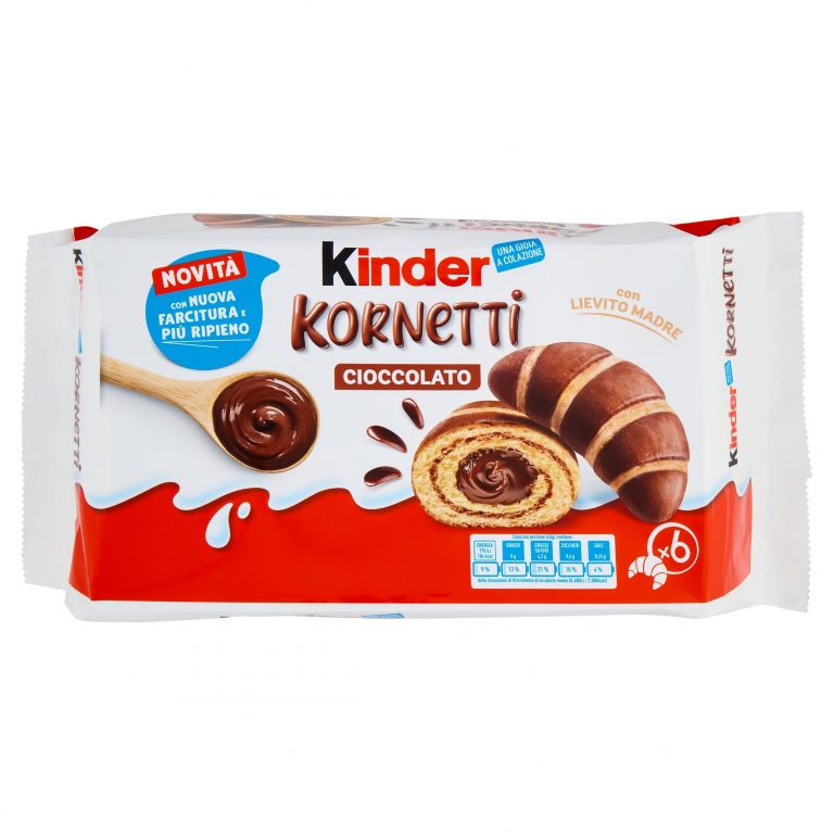 FERRERO KINDER CORNETTI CIOCCOLATO T6 GR.270      