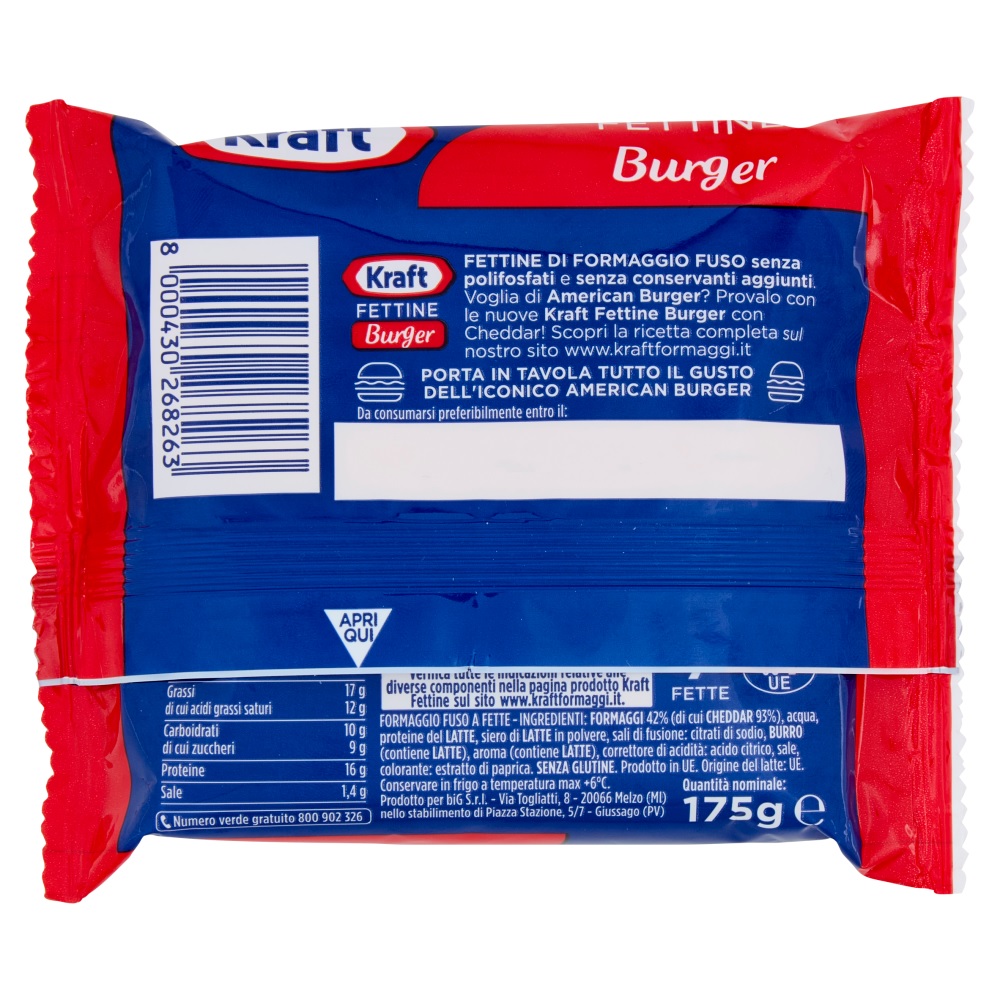 FETTINE BURGER KRAFT GR.175