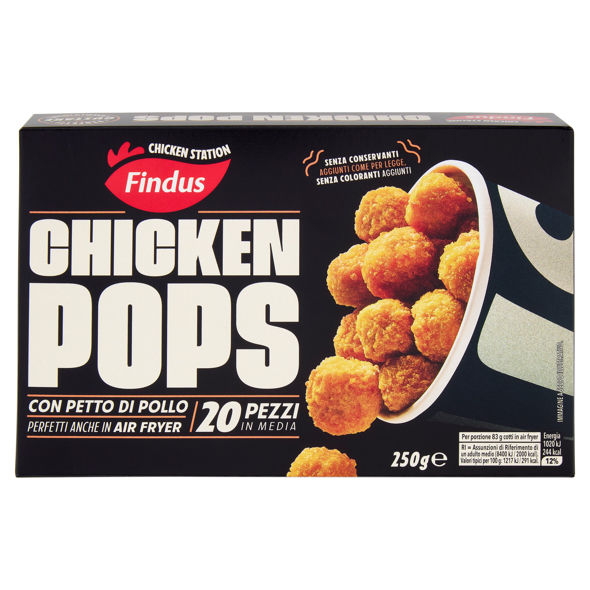CHICKEN POPS FINDUS G250