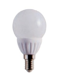 LAMPADA MINIGLOBO LED E14 5W LUCE CALDA
