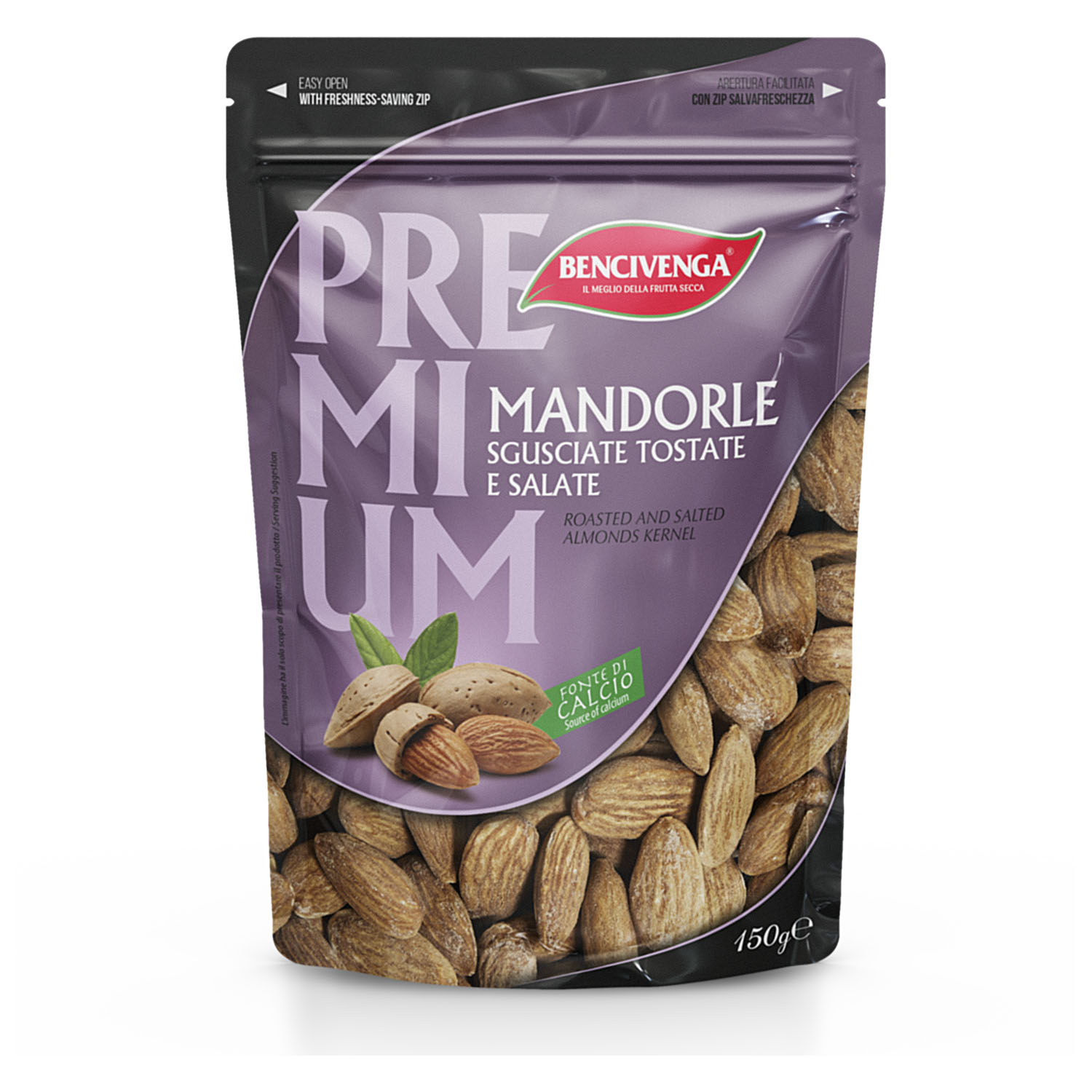 BENCIVENGA MANDORLE SGUSCIAT T/S 150G DOYPACK     