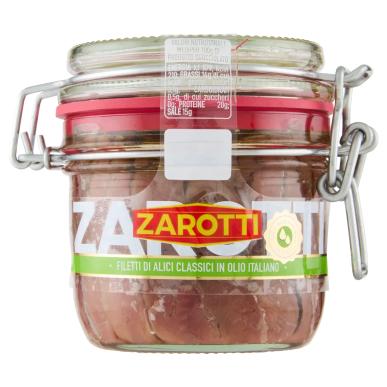 FILETTI ACCIUGHE TAPPO ERMETICO ZAROTTI GR.230 O.D