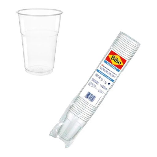 BICCHIERI BIBO GLASS PS TACCA 0,2/250 CC PZ50