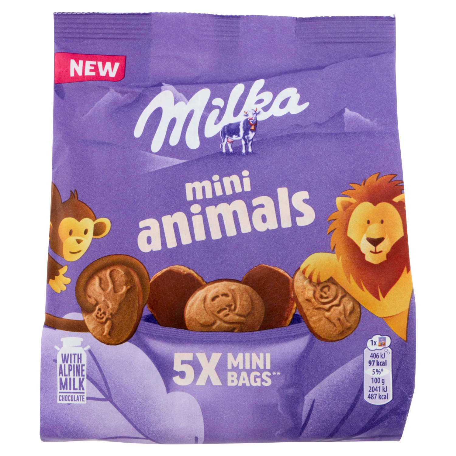 BISC. MILKA MINI ANIMALS GR.99,5