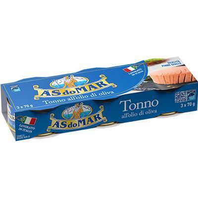 TONNO ASDOMAR GR.70X3 STRAPPO O.OLIVA