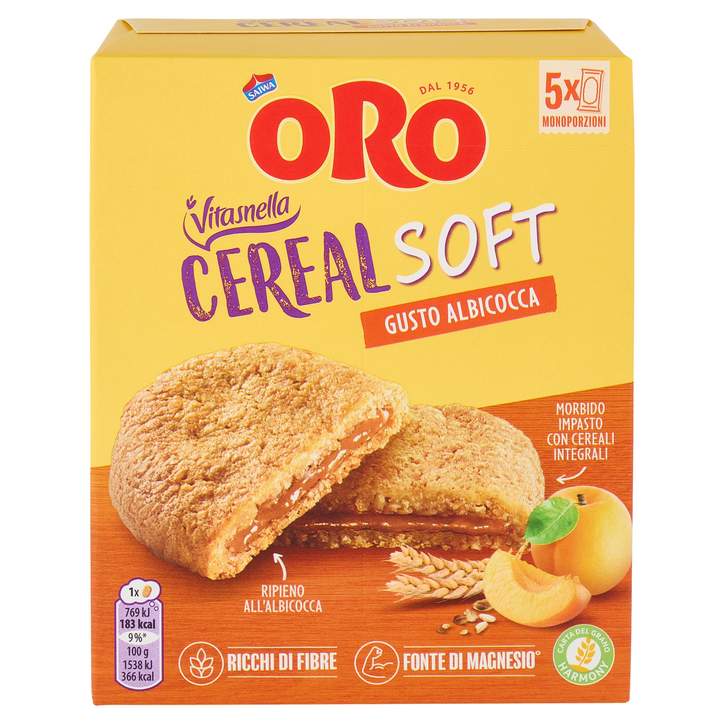 ORO VTS CEREAL SOFT ALBICOCCA GR.250