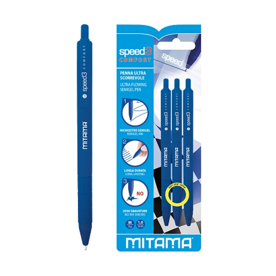PENNA A SCATTO SPEED 3 CONFORT BLU BL.3