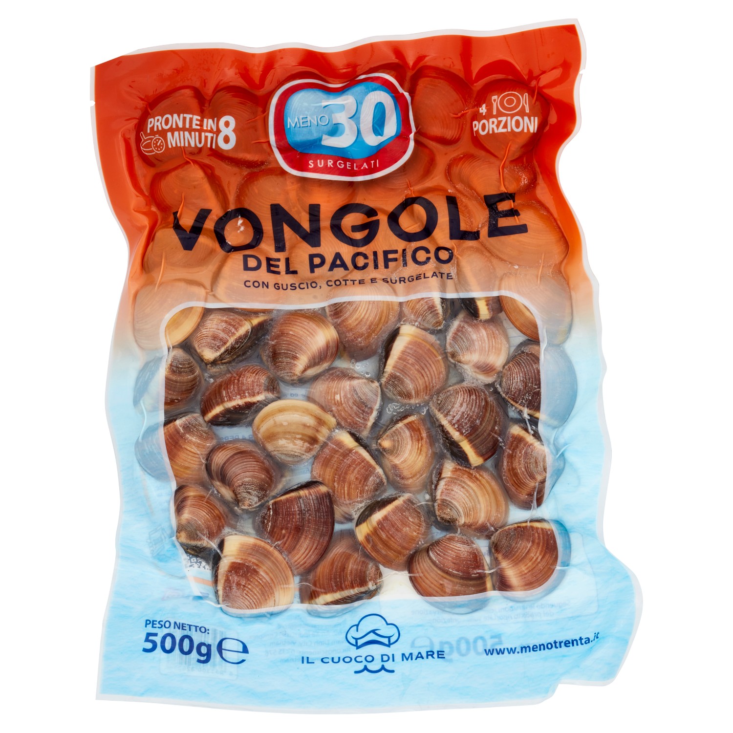 VONGOLE C/GUSCIO -30 GR.500